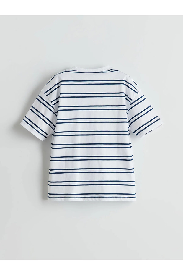 Crew Neck Striped Baby Boy T-Shirt