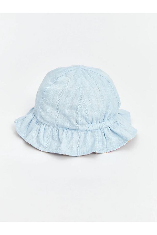 Çiçek Baskılı Kız Bebek Bucket Şapka - 4