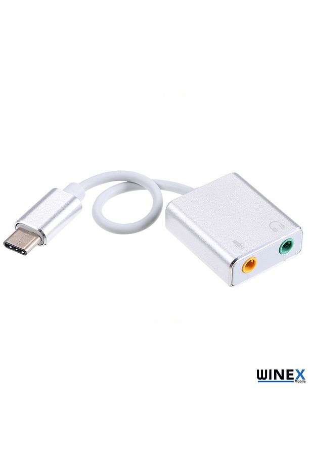 Winex 2in1 Type-c To 3.5mm Aux Ve Mikrofon Dönüştürücü Adaptör - 2