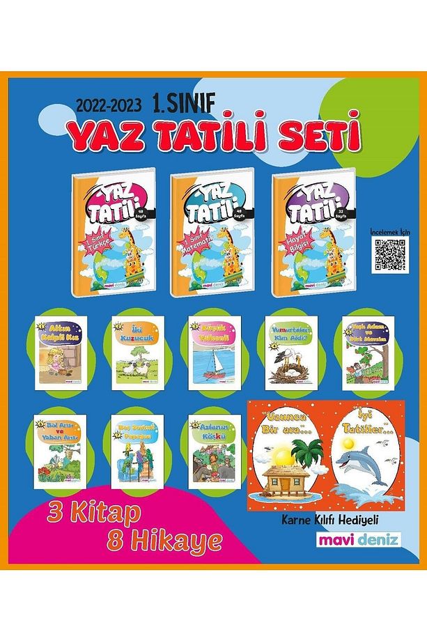 Mavi deniz 1.sınıf yaz tatil seti - 2