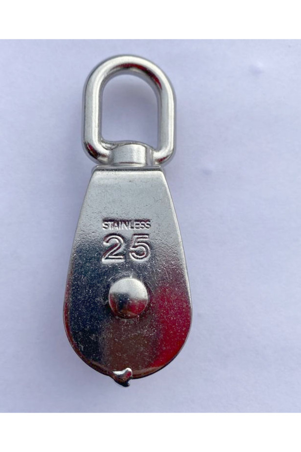 PASLANMAZ KROM TEKLİ MAKARA 25mm - 3