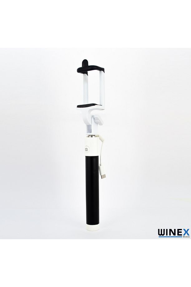 Winex Sr342 Katlanabilir Type-c Girişli Selfie Stick Çubuğu Siyah - 3