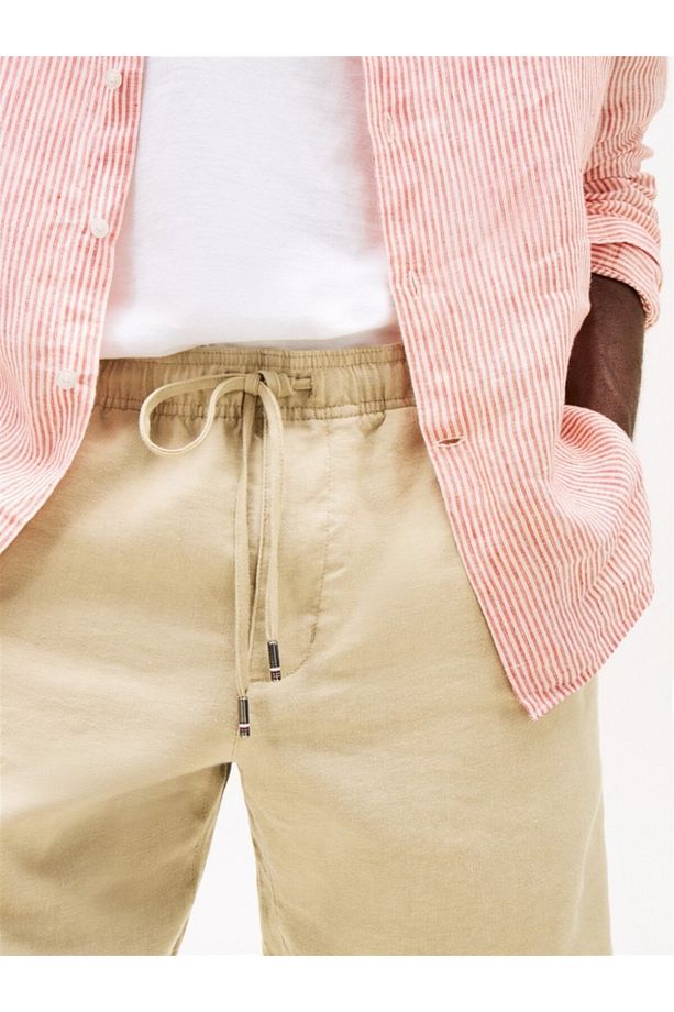 HARLEM PO LINEN SHORT Erkek Yeşil Şort - MW0MW37804 - 5
