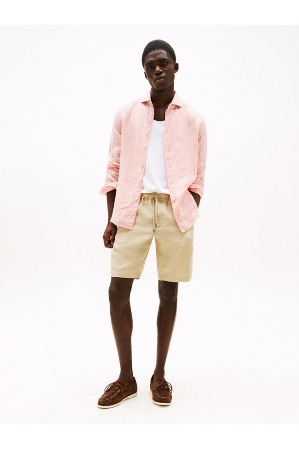 HARLEM PO LINEN SHORT Erkek Yeşil Şort - MW0MW37804 - 7