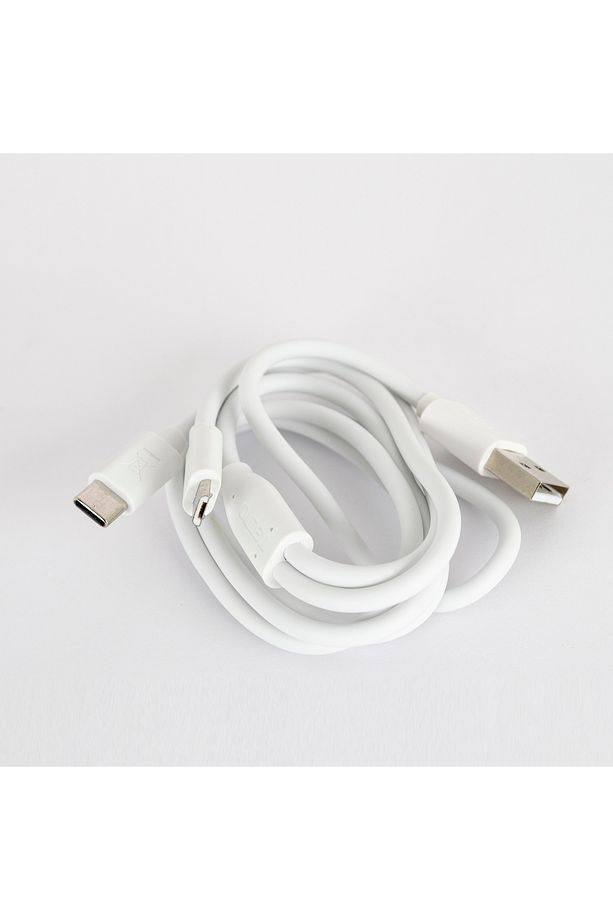 Pop 6 Pro Çift Usba & Type-c Ve Micro Çıkışlı Kablolu Hızlı Şarj Aleti - 4