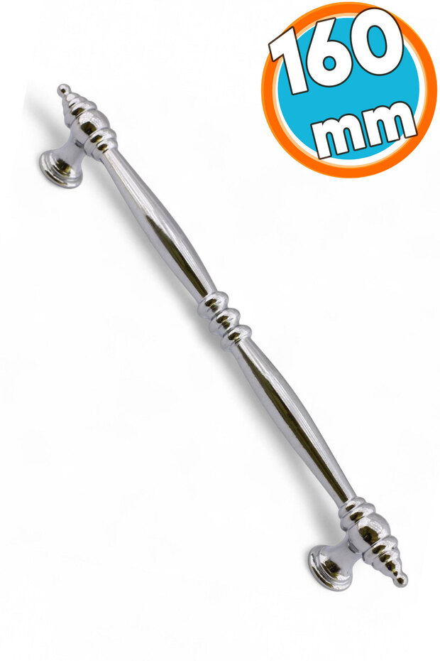 Furniture Kitchen Cabinet Drawer Cabinet Door Handle Flat Metal Handle Handle Handle 16 Cm-160 mm Chrome