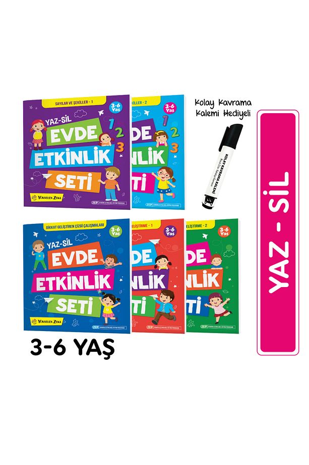 Yükselen Zeka 3-6 Yaş Evde Etkinlik Seti - 1