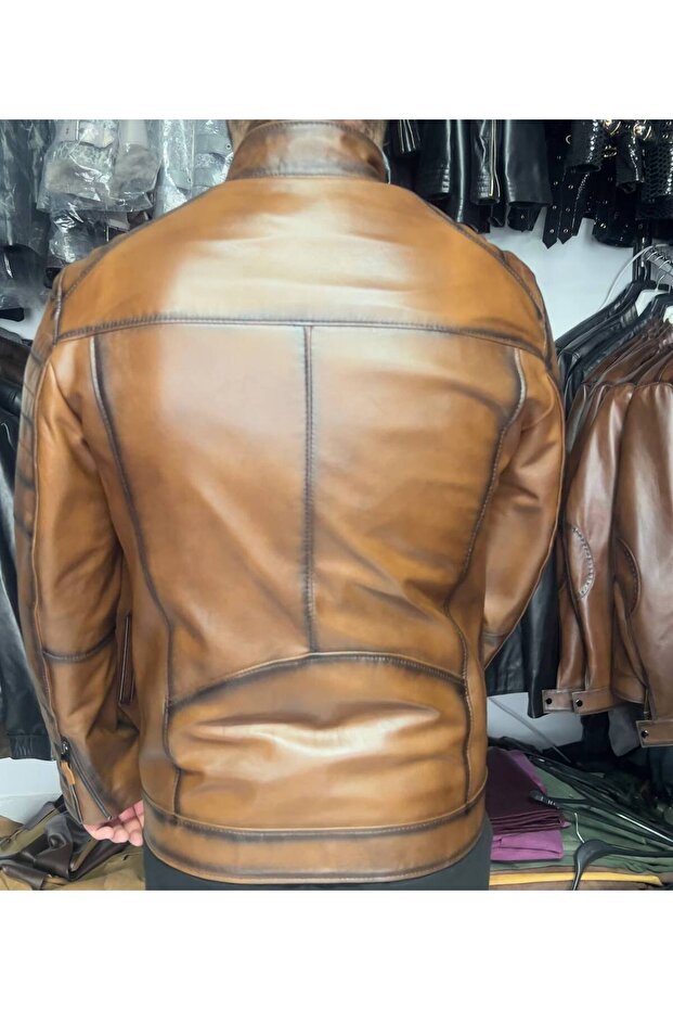 سترة جلدية للرجال - 3