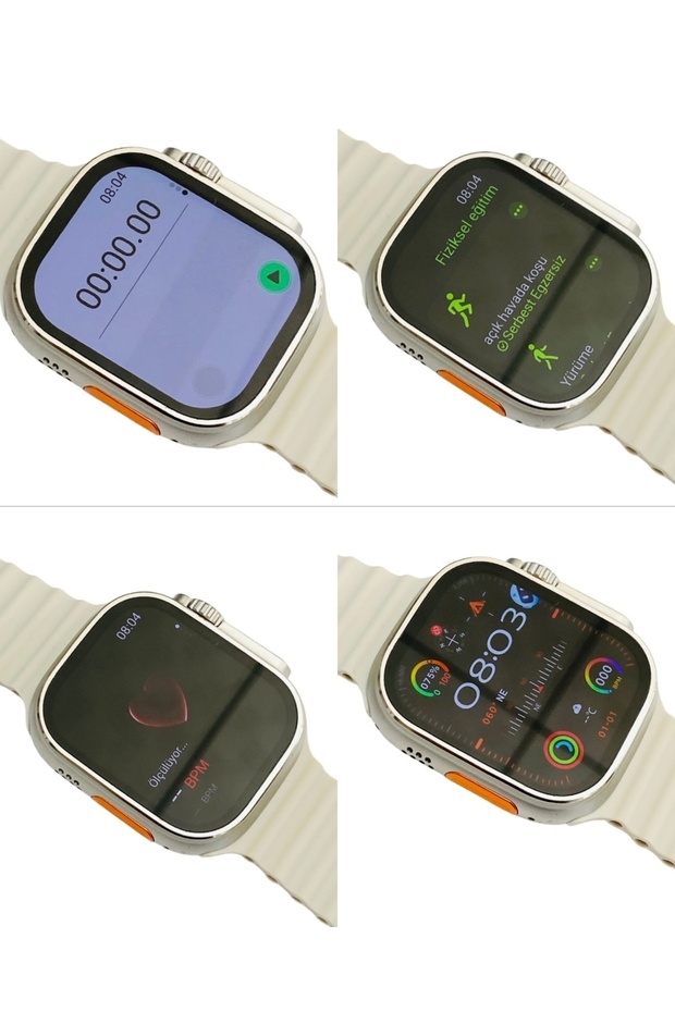HK 10 ULTRA 3 MAX Akıllı Saat Wearfit Kalp Atış Hızı Sensör - Ses Kayıt - Bluetooth - Galeri - GPS - 3