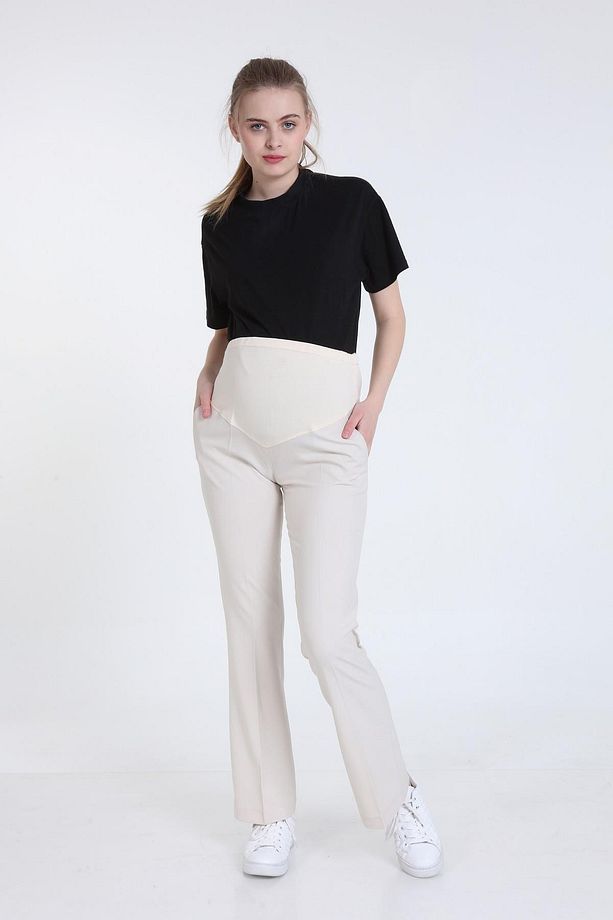 HAMİLE İSPANYOLPAÇA KUMAŞ PANTOLONU BELİ AYARLANABİLİR - 6
