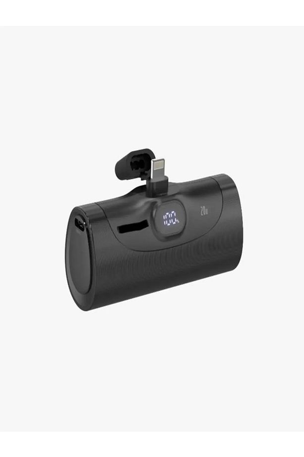 Lightning Çıkışlı 20w Hızlı Şarj 5000 Mah Siyah Standlı Powerbank Mini Şarj Stand - 2