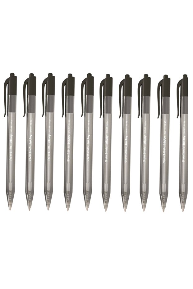 Paper Mate Ballpoint Pen Black Inkjoy 100 Rt Ulv (Top Push) (10 Pieces)