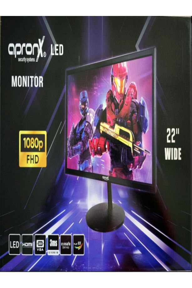 APX-NWS22 22" LED VGA+HDMI+SES MONİTOR - 1