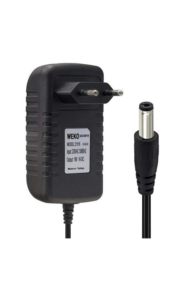 Weko 18 Volt 1 Amper Priz Tip 5.5x2.5 Uç Adaptör - 6