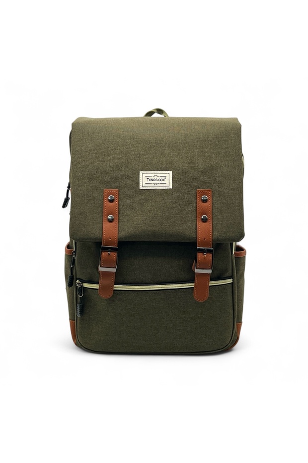 Stylish canvas backpack with magnetic closure from Sheyon - 1