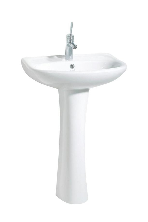 Pitta 45x55 Cm Batarya Delikli Lavabo Tam Ayak - 1