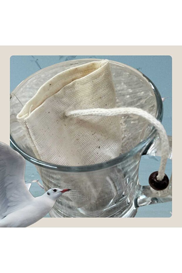 Yıkanabilir Ekolojik Çay Demleme Kesesi 12 Adet Tek Poşette - 4