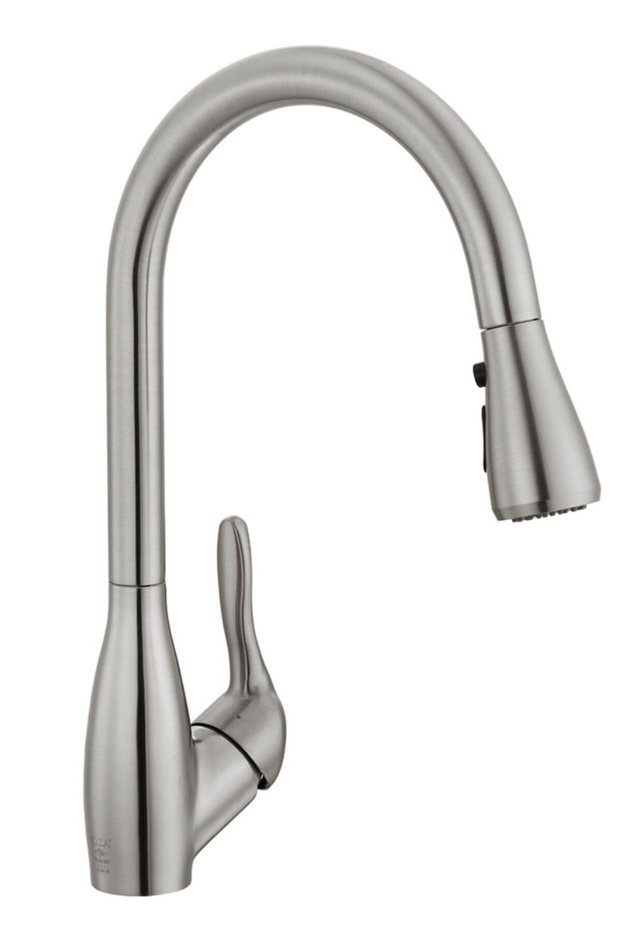 Wica Spiral Sink Faucet - Stainless Steel Look Inox 406218020