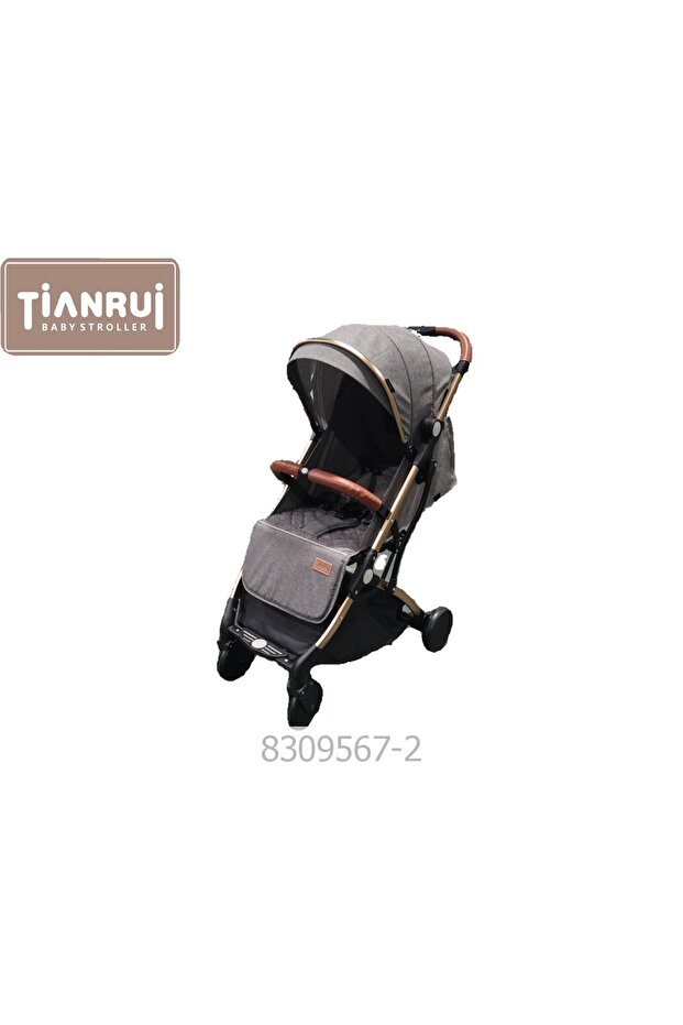Foldable stroller with multiple reclining positions and adjustable canopy