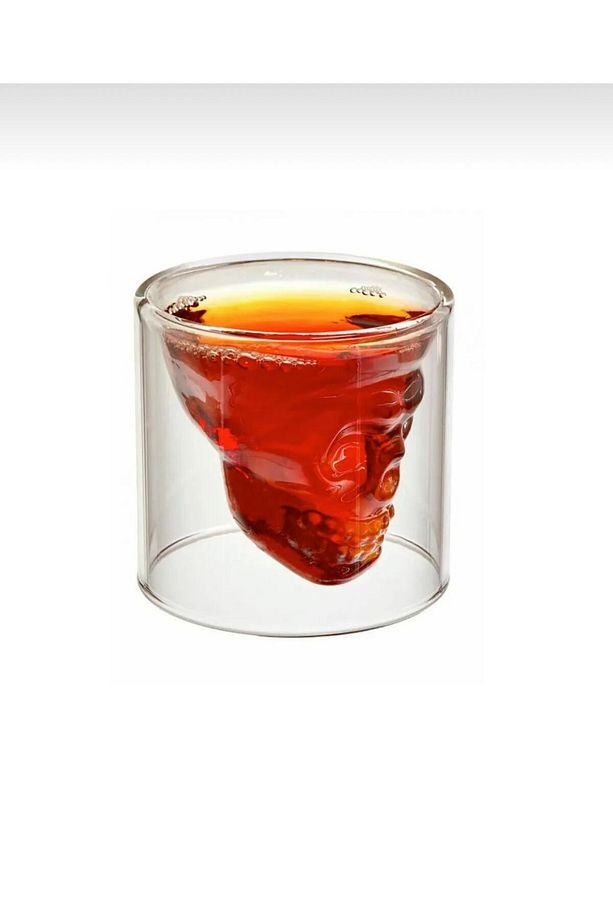 Kuru Kafa Tasarımlı Çift Cidarlı Isıya Dayanıklı Borosilikat Bardak,Kahve,Meşrubat Sunum Shot Bardak - 5