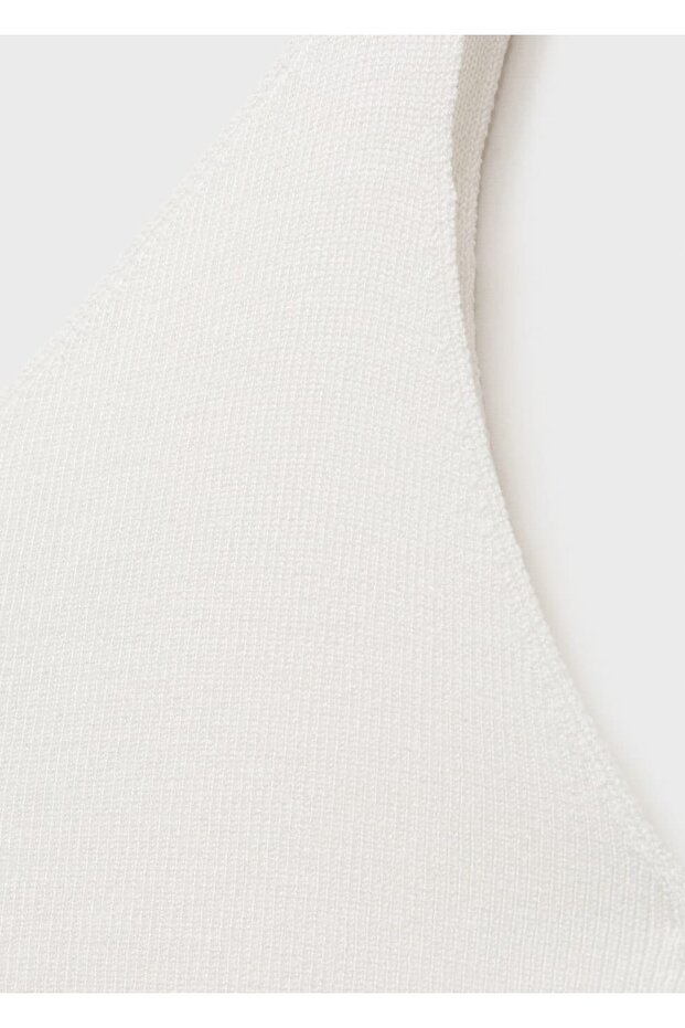 V yaka triko bluz - 7