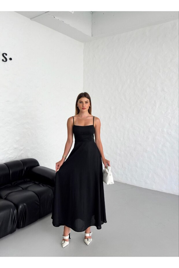 Kadın Maxi Gipeli Elbise - 1