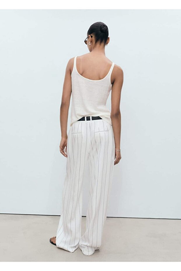 Keten askılı bluz - 4