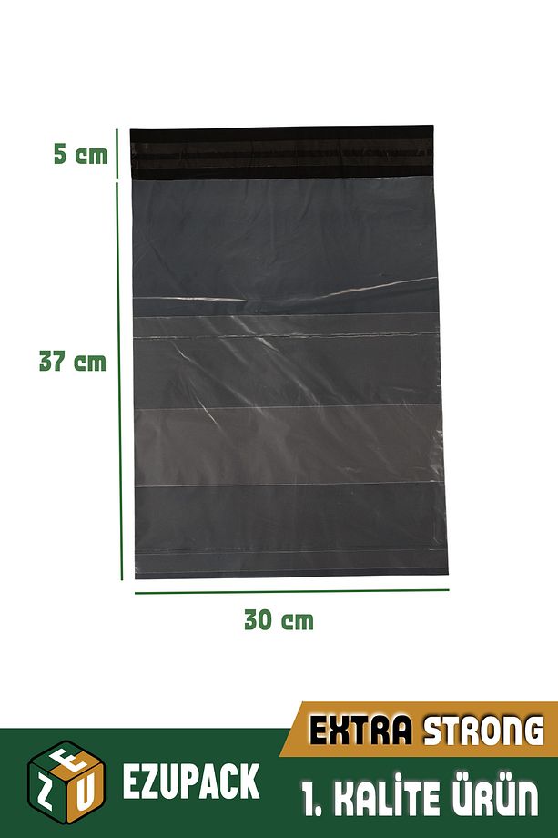 30X37+5 Cepli Kargo Poşeti Kokusuz Ambalaj Paketleme Poşet 100 adet - 2