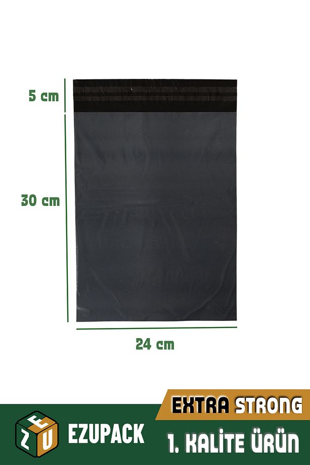 24X30+5 Cepsiz Kargo Poşeti Kokusuz Ambalaj Paketleme Poşet 100 adet - 2