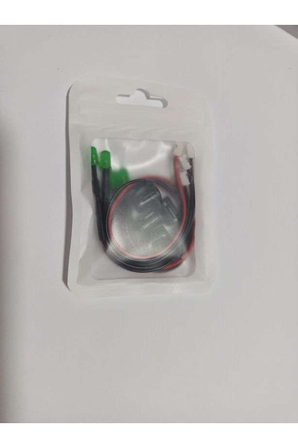 Araç kapı kolu için 4 adet 5mm YEŞİL Renk Led. 4 adet montaj yuvası ile birlikte - 5