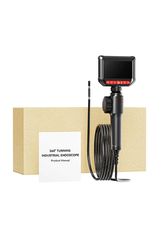 8mm 1M S20- screen 4.3-inch Bi-Directional Borescope, 8.0mm Camera, HD 1080P with LED Illumination f