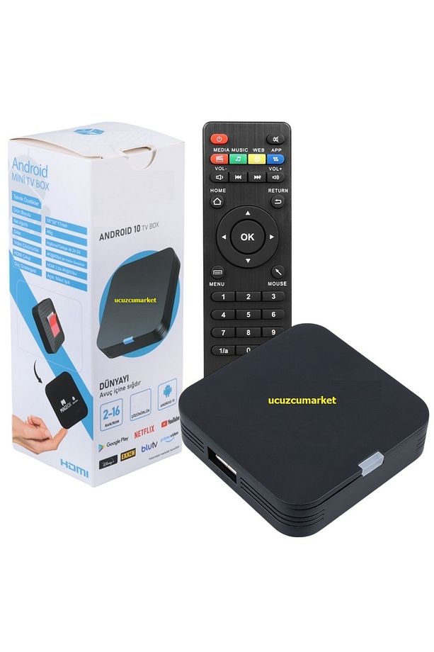 Mini Android Tv Box 2g Ram / 16GB Rom Android 10 (Inat Tv Yüklenerek Gönderilir) - 3