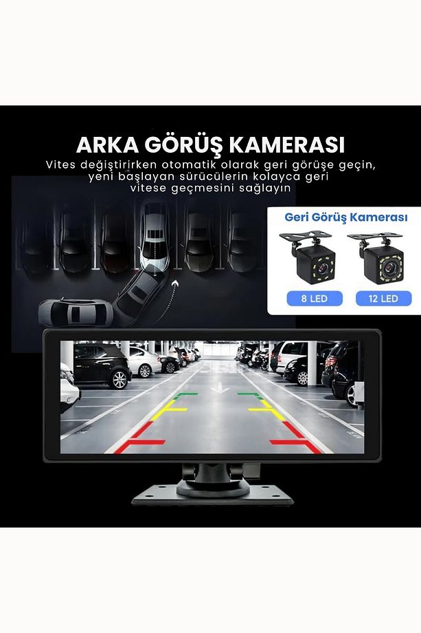 X1 Araç Ekranı CarPlay 10.2 inç 4K Apple Android Uyumlu Ön/Arka Kameralı - 2