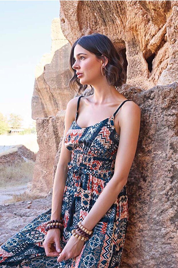 Ethnic Patterned Jumpsuit - 5