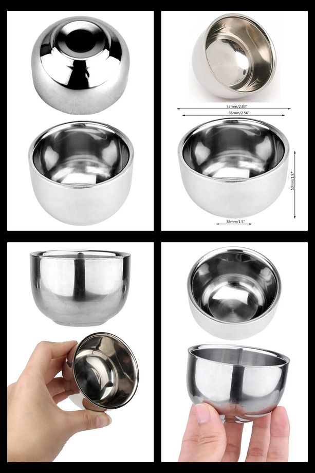 Q8 Ayarlanabilir Full Metal Tıraş Makinesi F10 Fırça Kase 5 Adet Platinum Yaprak Jilet - 8
