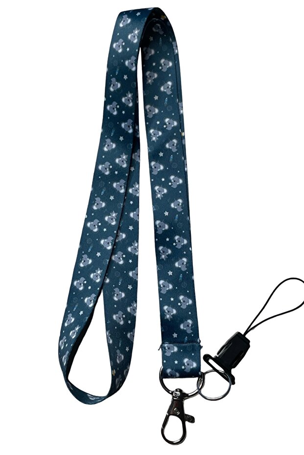 Baby Koala Patterned Neck Rope Phone Strap