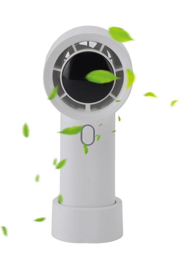 Dijital Ekranlı Mini Vantilatör - 100 Kademeli Sessiz USB Şarjlı El Fanı - 7