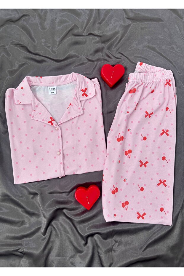 Women's Cherry Bomb Short Sleeve Pajama Set