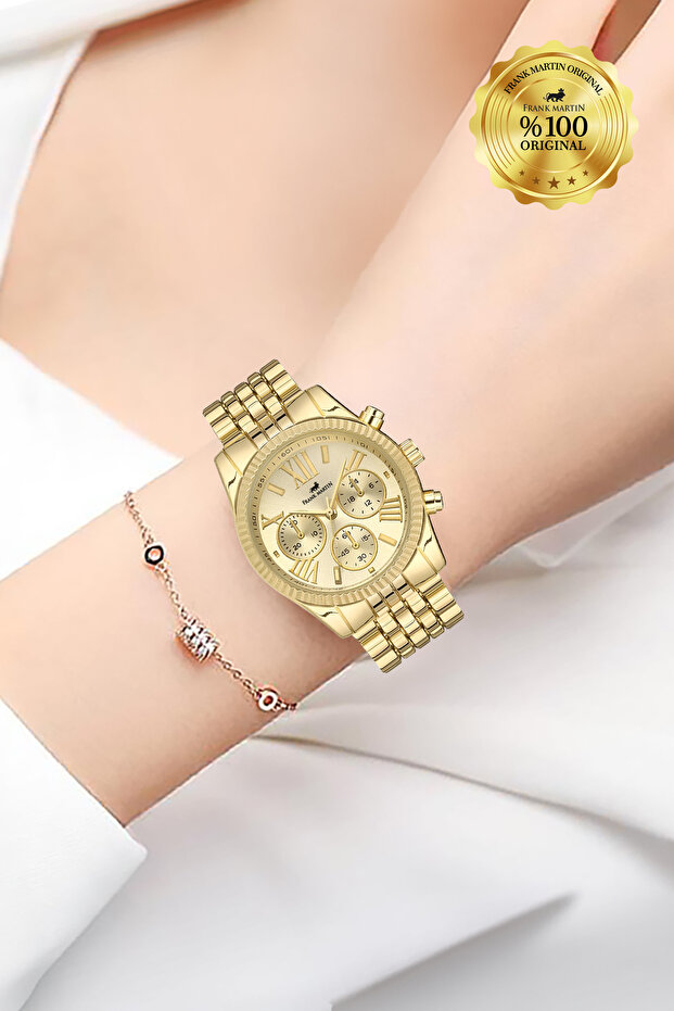 Gold Women's Wristwatch 001