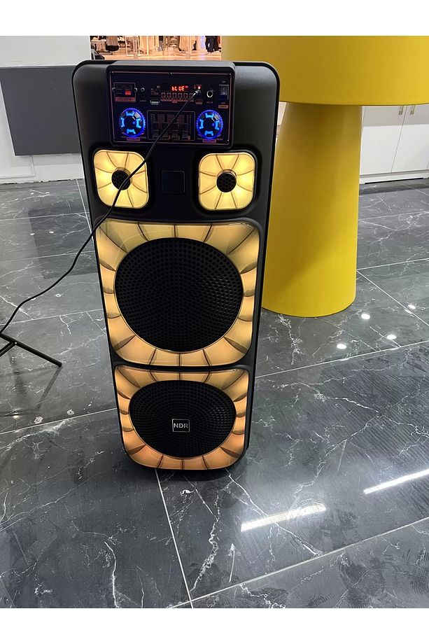 NDR Dev Bluetooth Hoparlör Dev Kareoke Ses Sistemi 2 Mikrofonlu 5000W - 4