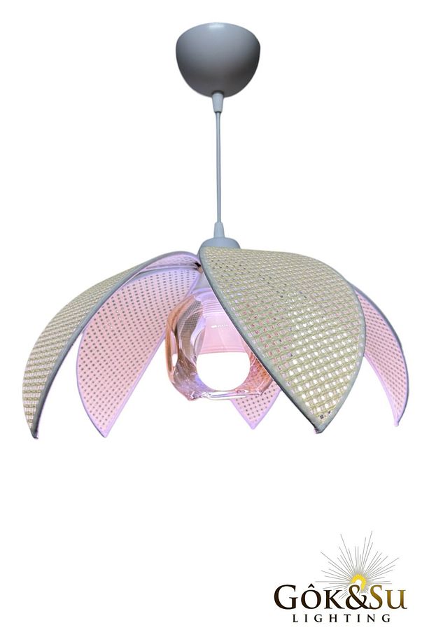 Rattan Pervane Model Sarkıt Avize Salon Oturma Odası Hol Antre Mutfak - 4