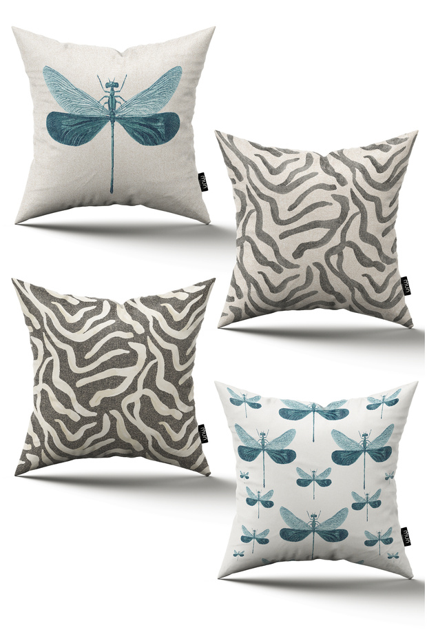Digital Printed, Babyface Throw Pillow Cover, Double Sided Hidden ZipperSet of 4