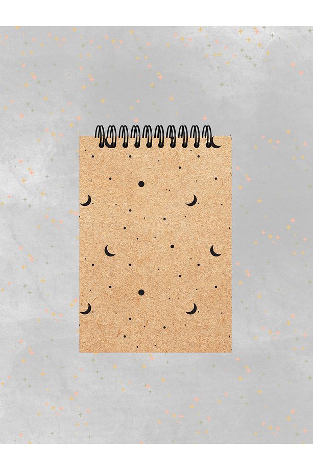 4'lü Defter Set 10 X 13,5 Cm Kareli Defter Kraft Kapak Spiralli Defter Notebook - 5