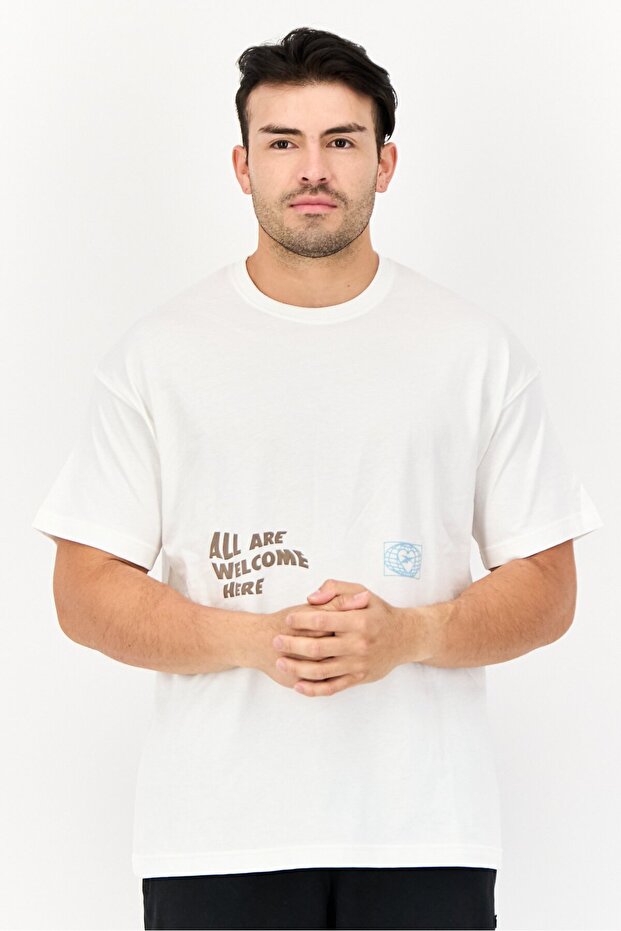 Men Sportswear Fit Short Sleeve Training T-Shirt, White