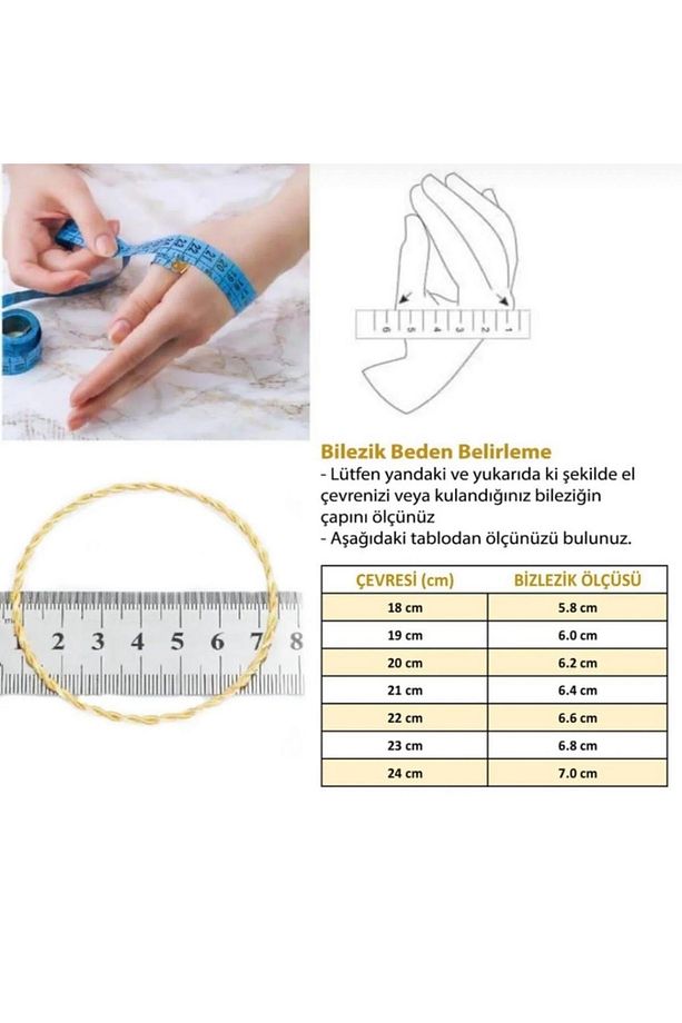 Çelik 22 Ayar Altın Kaplama Desenli Ajda Bilezik - 1 Adet - 5