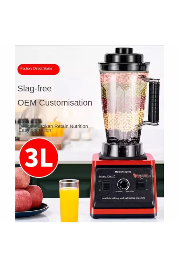 New Silvercrest SC-9880 3L 2-Cup Blender, 800W, Cooking Machine, Juicer, and Supplements - 2