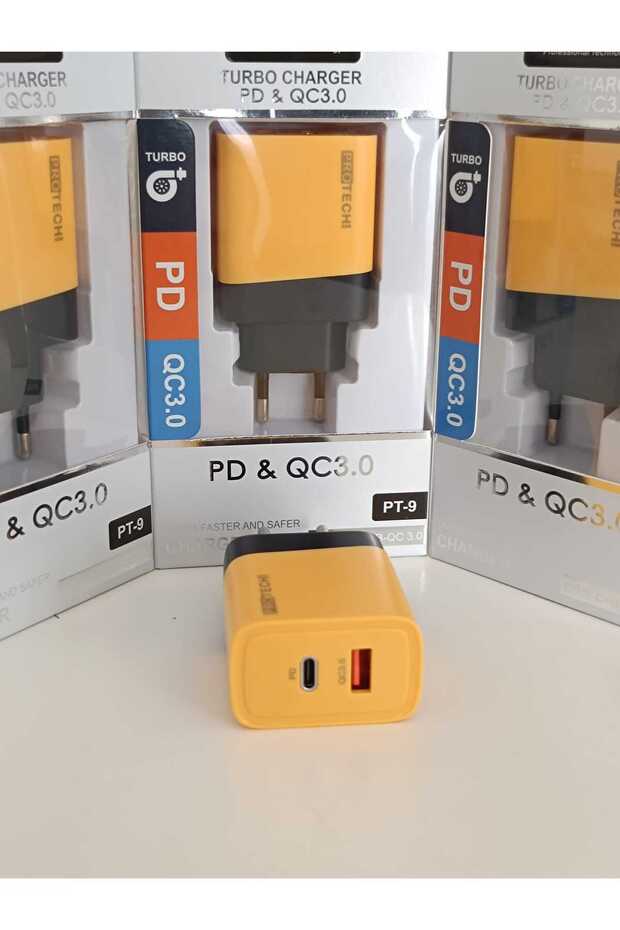 Protech Usb/Type c Çift Girişli Şarj Başlığı - 5