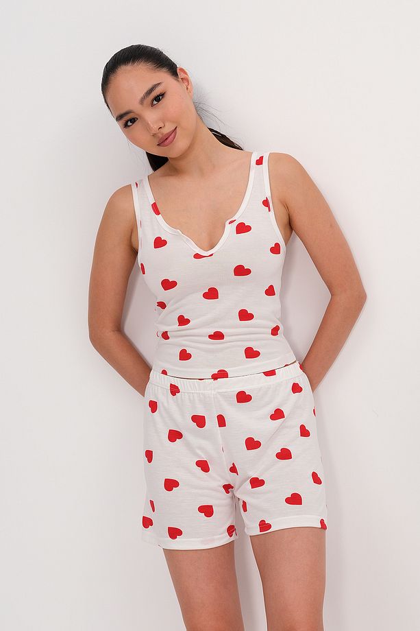 Kalpli Şortlu Pijama Takımı Ş121 - 5