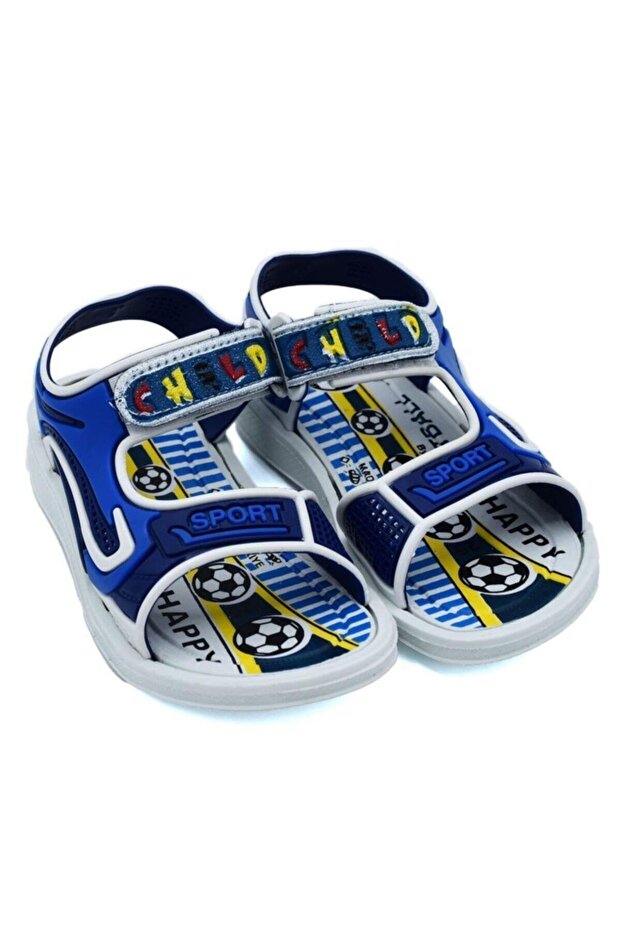 Boys' Flexible Non-Slip Sole Sea Pool Sandals with Whistle