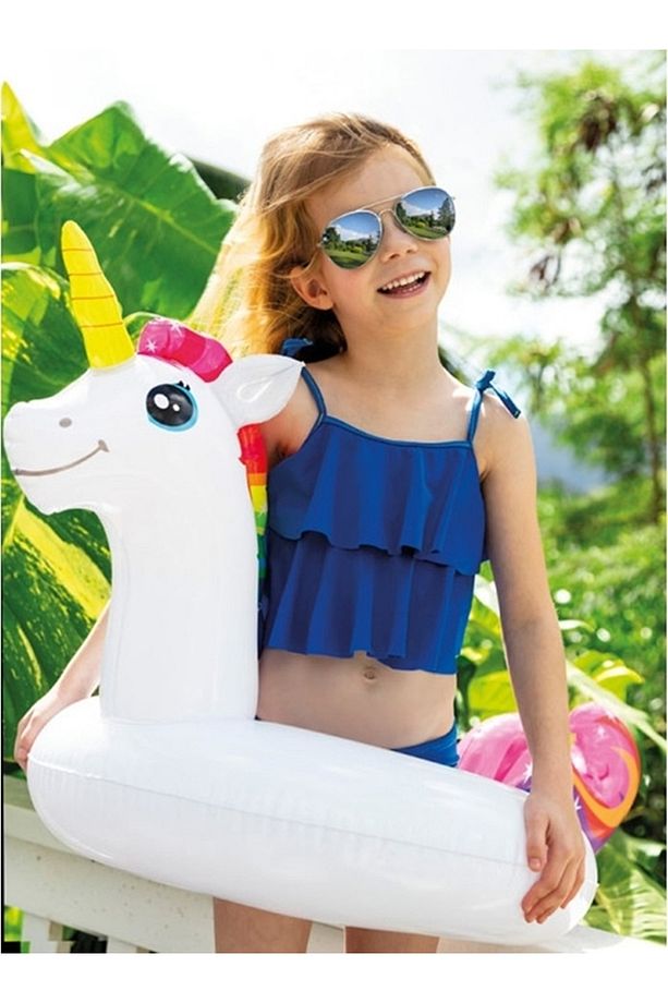 Şişme Unicorn Simit-Çocuk Unicorn Simit-Şişme Tek Boynuzlu At Simit-Unicorn Figürlü Simit 107x58 cm. - 4